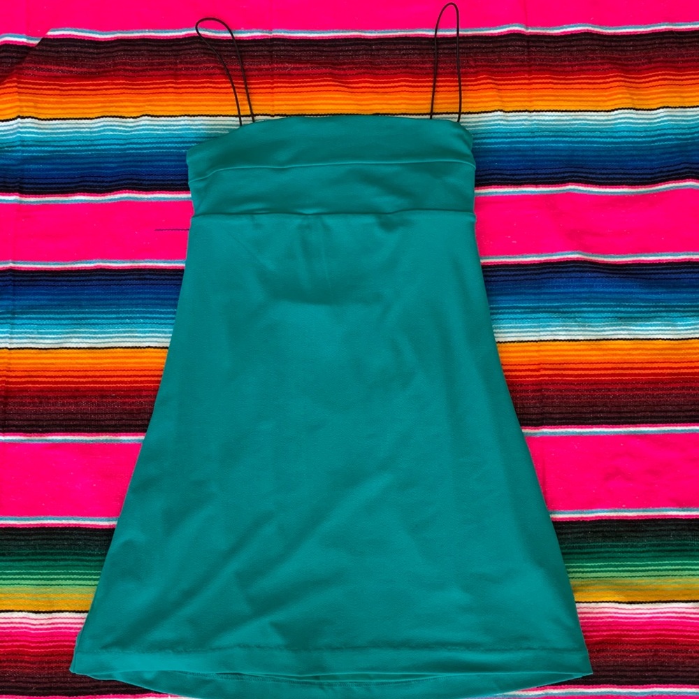 Silence and Noise Urban Outfitters turquoise dress